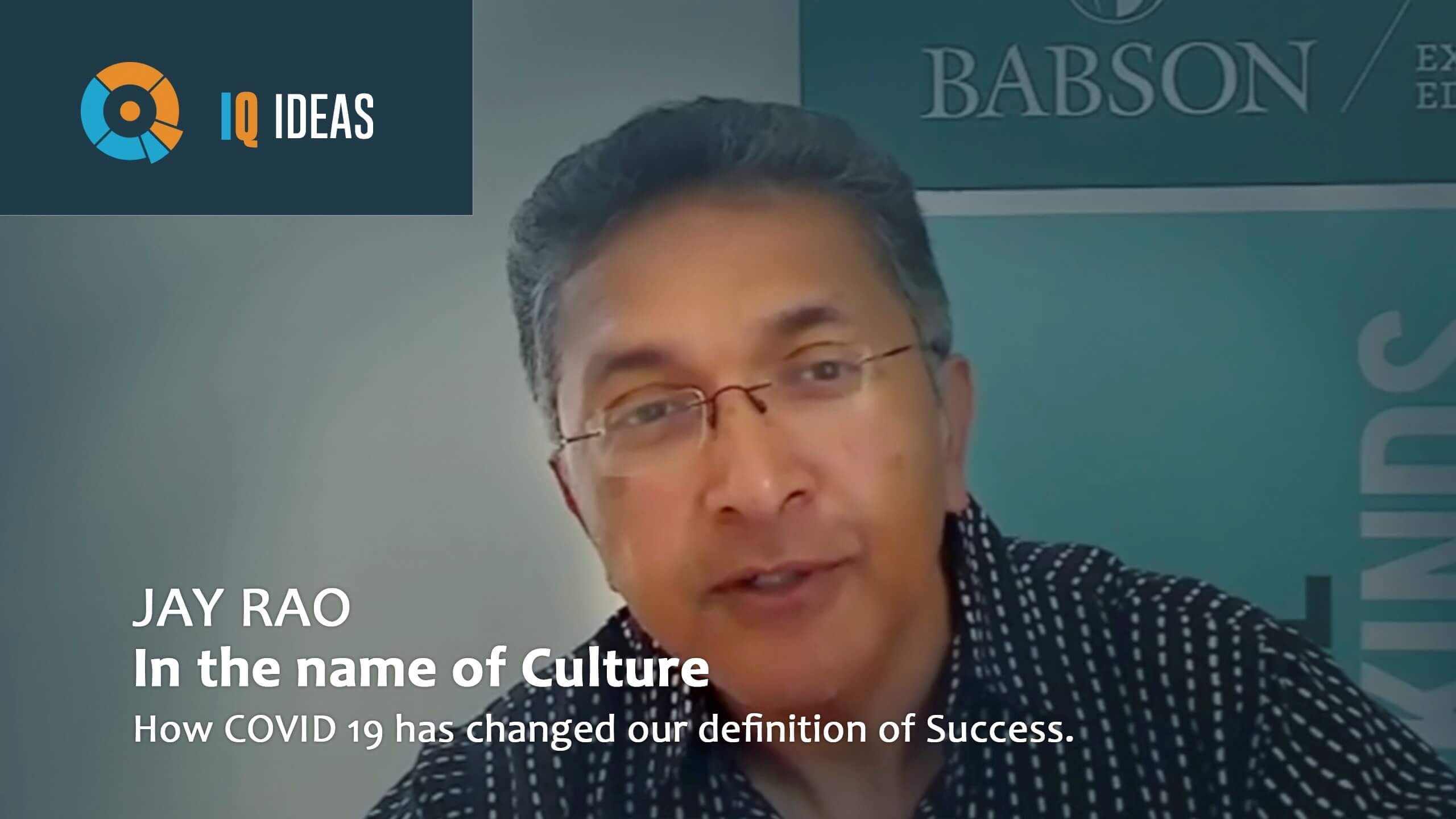 In the name of Culture. How COVID 19 has changed our definition of Success